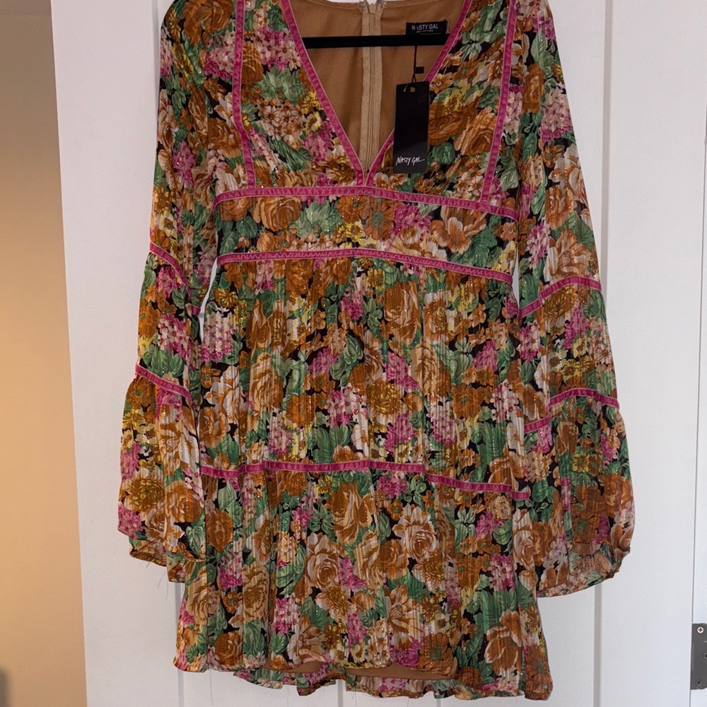Nasty Gal Multicolor Floral dress